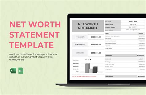 Ennet Worth Excel Template Free