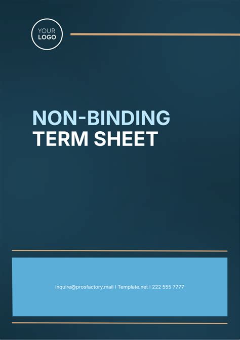 Ennon Binding Term Sheet Template