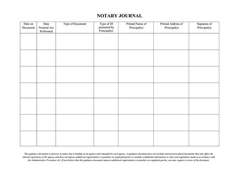 Ennotary Log Template
