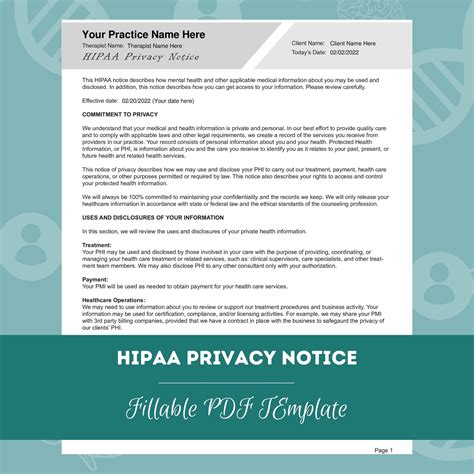 Ennotice Of Privacy Practices Hipaa Template