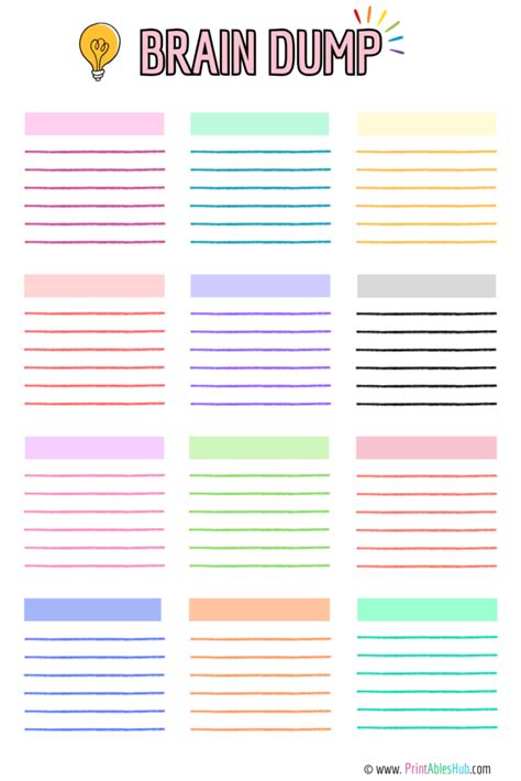 Ennotion Brain Dump Template