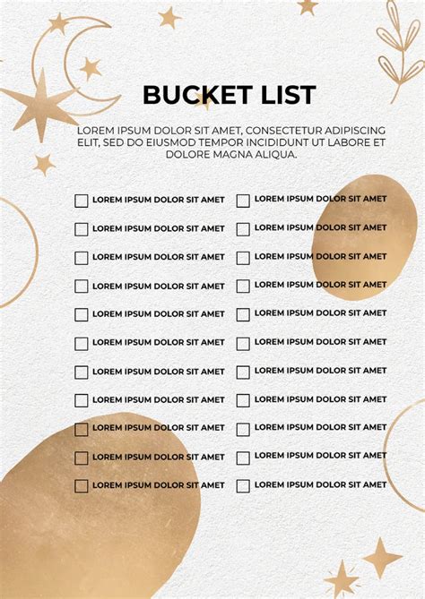 Ennotion Bucket List Template