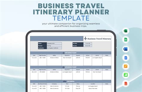Ennotion Itinerary Template