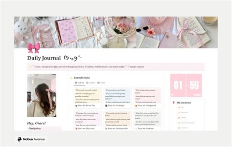 Ennotion Journal Template Aesthetic Free