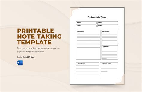 Ennotion Note Taking Template