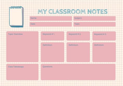 Ennotion Note Taking Template Aesthetic