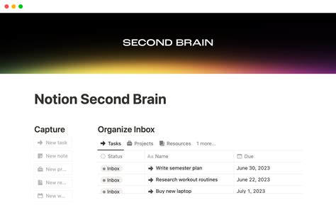 Ennotion Second Brain Template
