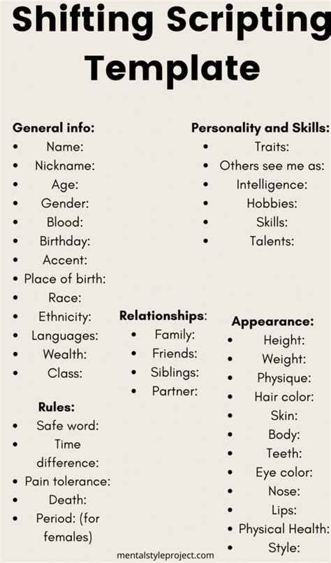 Ennotion Shifting Script Template