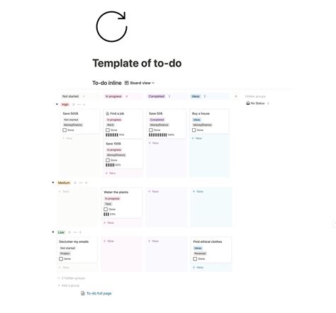 Ennotion Todo List Template