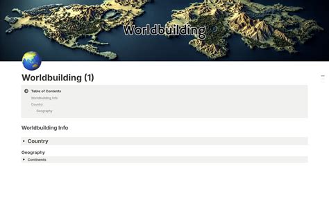 Ennotion Worldbuilding Template