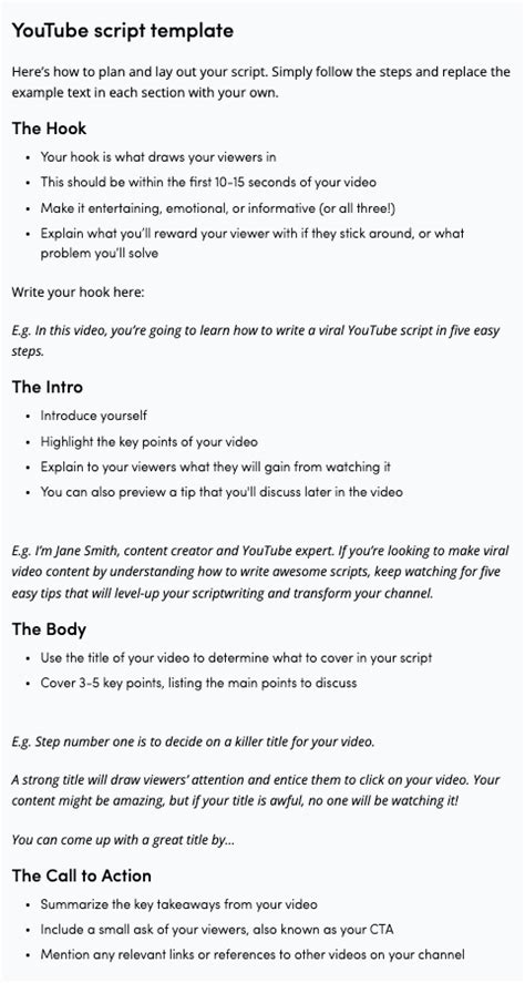 Ennotion Youtube Script Template