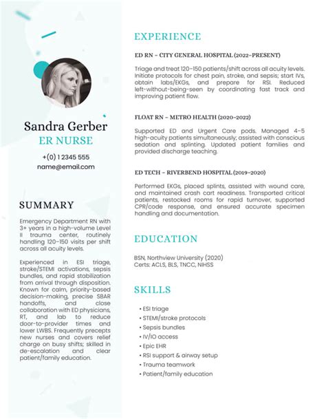 Ennursing Resume Template Google Docs