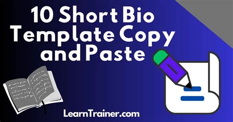 Enoc Bio Template Copy And Paste