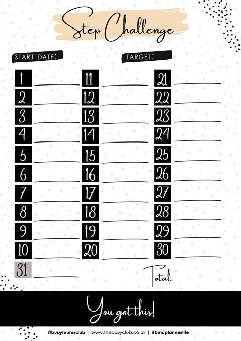 Enoffice Step Challenge Excel Template