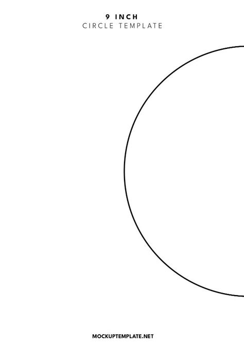 Enone Inch Circle Template