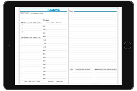 Enonenote Planner Template