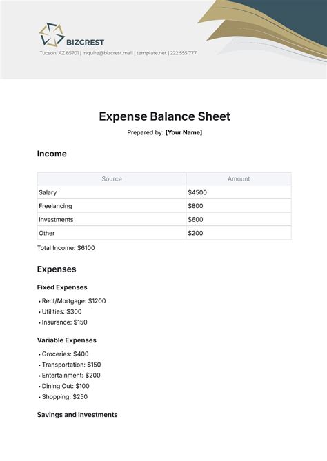 Enoutstanding Balance Template