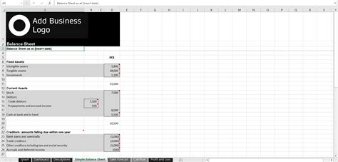 Enp L And Balance Sheet Template Excel