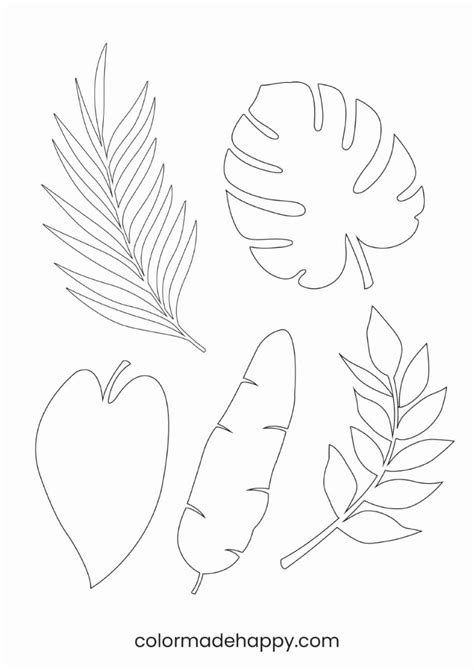 Enpalm Tree Leaf Template
