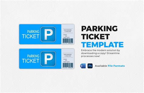 Enparking Ticket Template