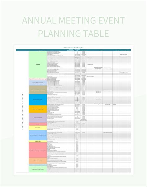 Enparty Planning Excel Template