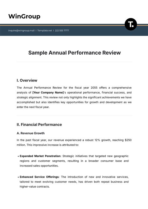 Enperformance Review Template Doc