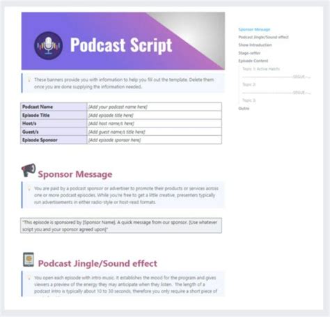 Enpodcast Script Template