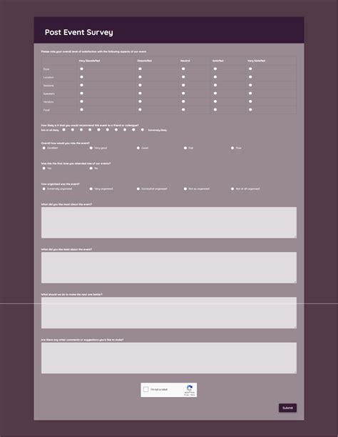 Enpost Event Survey Template