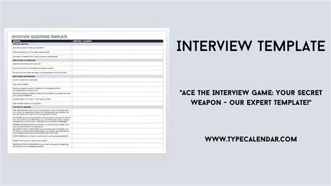 Enppt Template For Interview