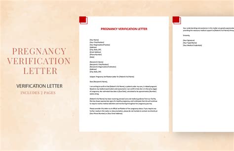Enpregnancy Verification Template