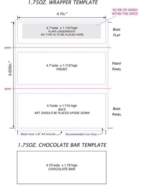 Enprintable Candy Bar Wrapper Template