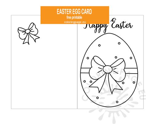 Enprintable Easter Card Template