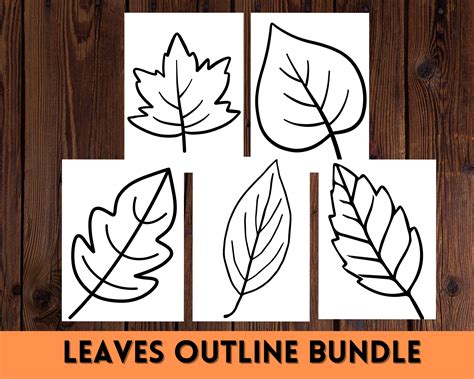 Enprintable Leaves Template