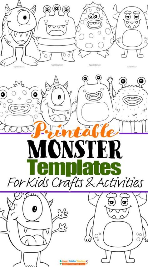 Enprintable Monster Template