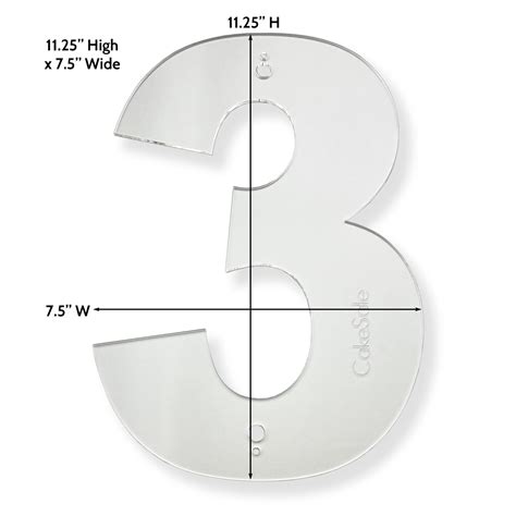 Enprintable Number Cake Template