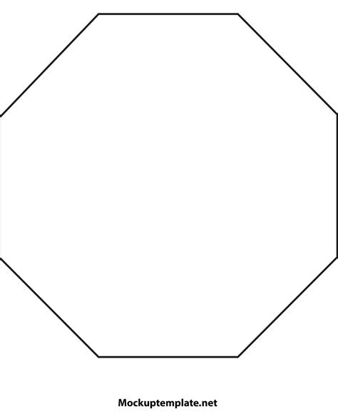 Enprintable Octagon Template