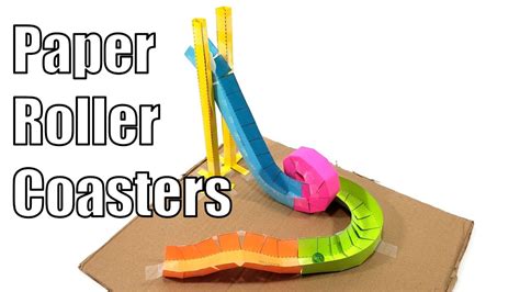 Enprintable Paper Roller Coaster Templates