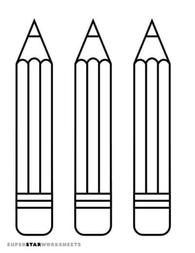 Enprintable Pencil Template