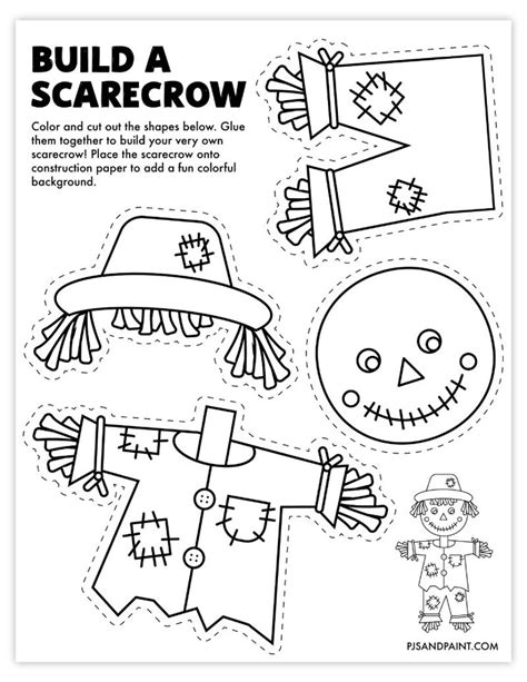 Enprintable Scarecrow Template