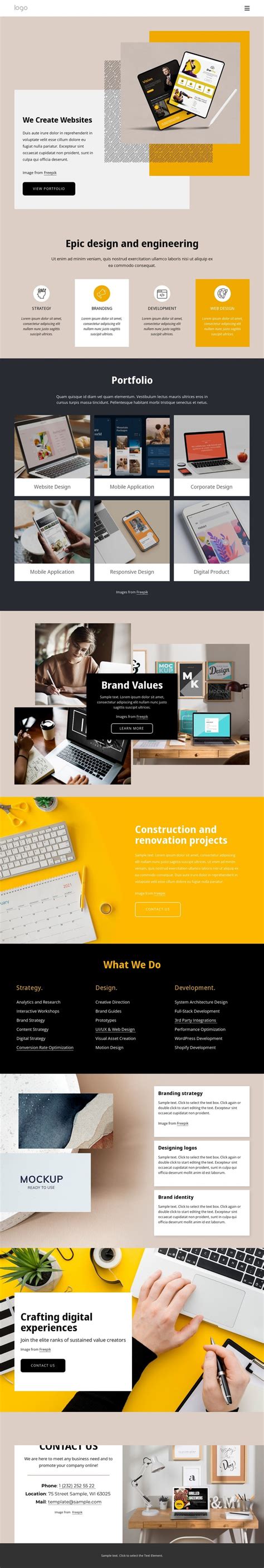 Enprinting Website Templates