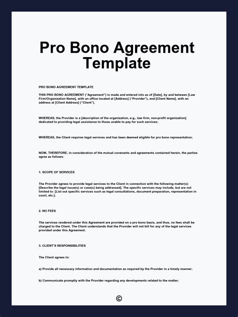 Enpro Bono Contract Template
