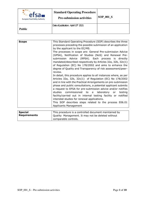 Enprocurement Sop Template