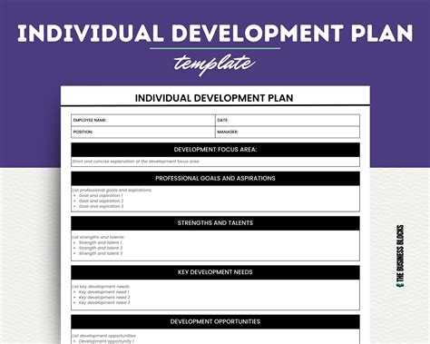 Enprofessional Development Form Template
