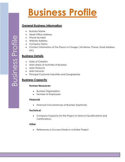 Enprofessional Profile Template