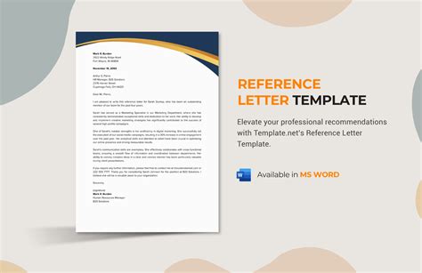 Enprofessional Reference Template Word
