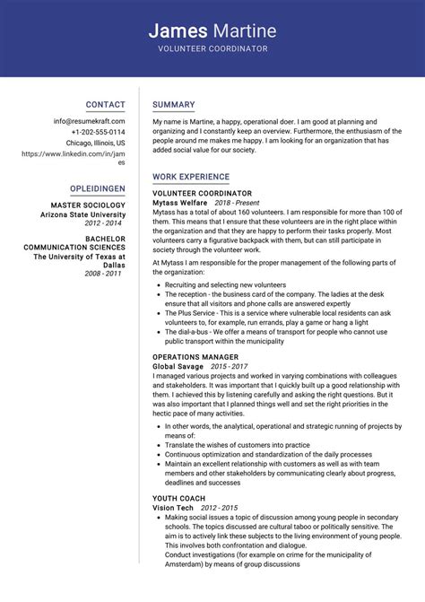 Enprogram Coordinator Resume Template