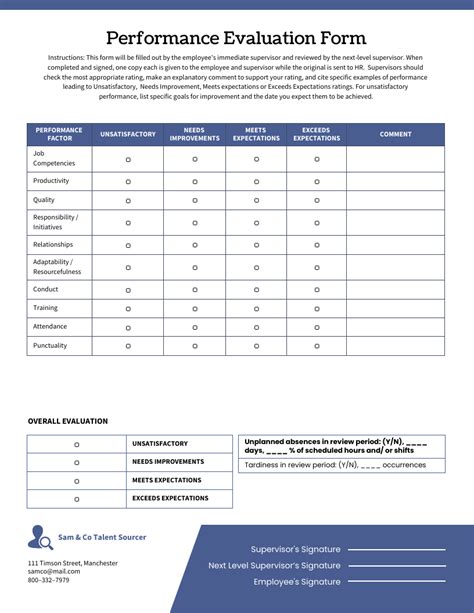 Enprogram Evaluation Template