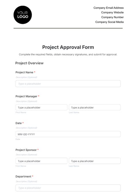 Enproject Approval Template