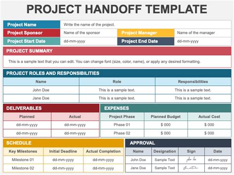 Enproject Handoff Template