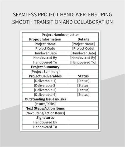Enproject Handover Template